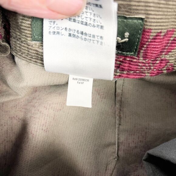 Eddie Bauer Corduroy Skirt Womens 10 Floral Boho Indie Cottagecore Goblincore - Picture 9 of 10